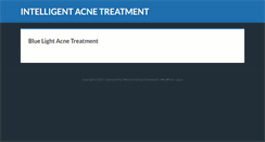 Desktop Screenshot of acne.lighttherapyoptions.com